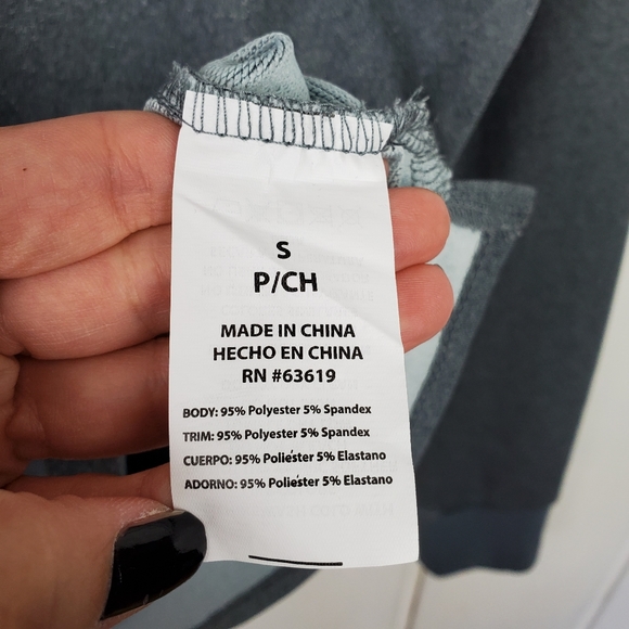 Bebe Sport Get Fit Gray Draw String Hoodie 3D Puffy Lettering Women's Small - Picture 11 of 11